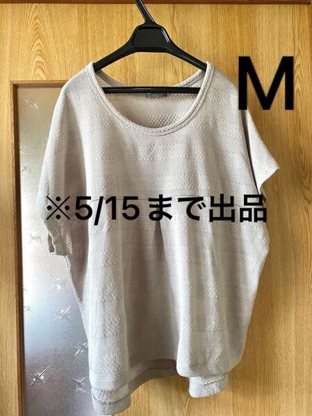 ボーダー柄 サマーニット 薄手 ベージュ オリーブ ゆったり 春 夏 秋 冬 トップス カットソー 半袖 M レディース