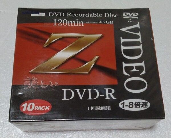 DVD-R 10pack 1回録画用 1-8倍速 4.7GB