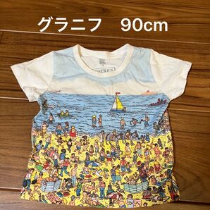 Tシャツ グラニフ 90cm ウォーリーをさがせ