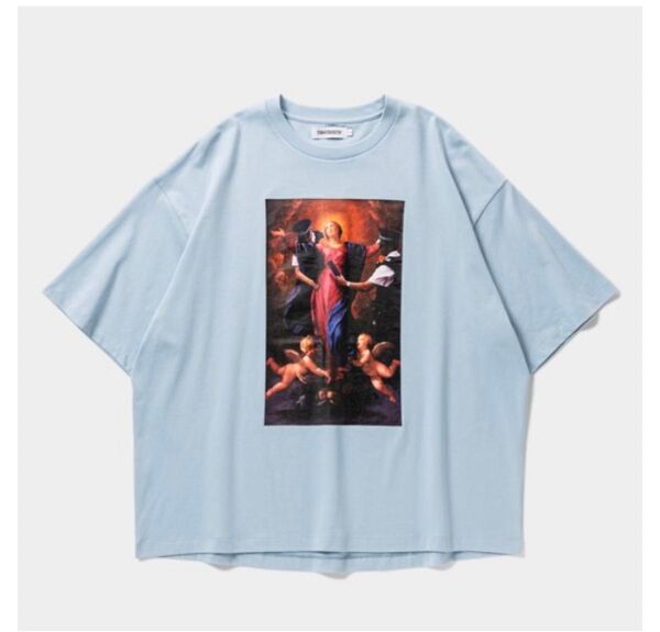 タイトブース TIGHTBOOTH/POLICE CHECKUP S/S T-SHIRT(Sax)