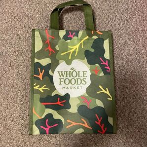 新作 Whole Foods Market 迷彩柄エコバッグ ケール柄 ハワイ