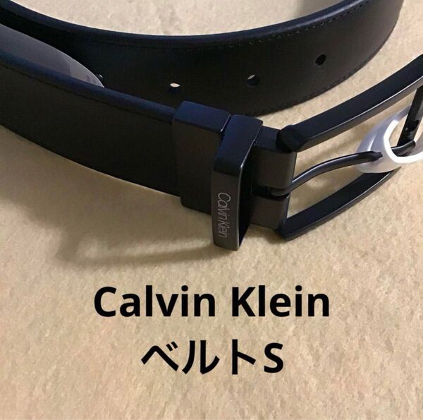 カルバンクライン calvin klein ベルト 黒 Sサイズ リバーシブル