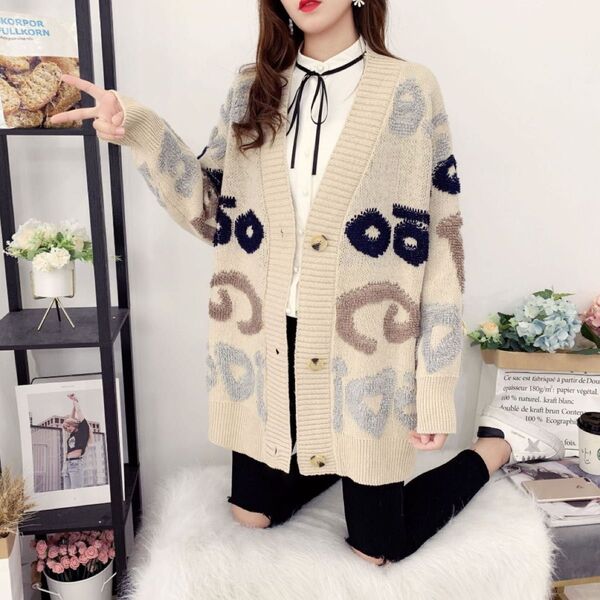 レディース ファッション 冬服 アウター ニットカーディガンジャケット コート