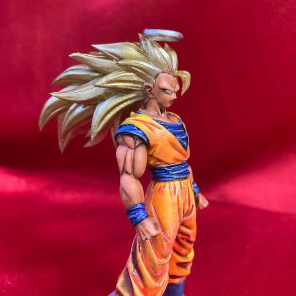 スーパーサイヤ人3孫悟空 リペイント品 HGドラゴンボール バンダイガシャポン