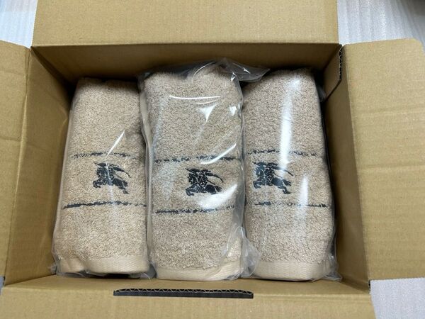 Burberry London フェイスタオル 3本セット