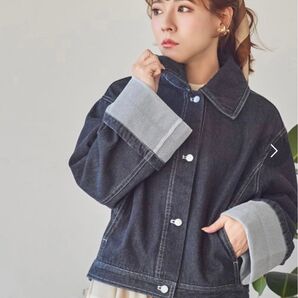 タグ付き新品 INTER FACTORY yumi デニムジャケット ネイビー