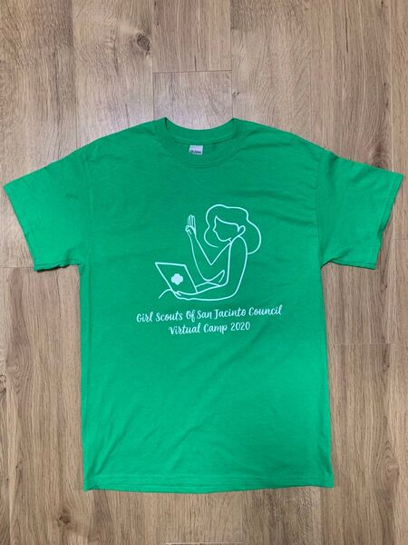 アメリカ古着 Tシャツ GILDAN サイズM グリーン