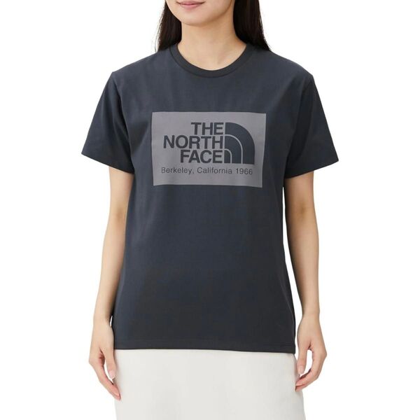 新品タグ付き ノースフェイス 半袖 Tシャツ ロゴティー レディース S グレー 灰色 The North Face 半袖Tシャツ