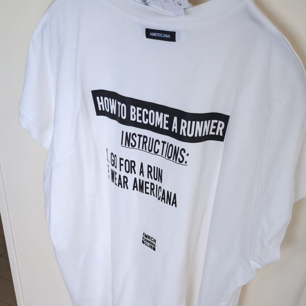 Americana ×JEANS FACTORY別注ラウンドヘムバックT