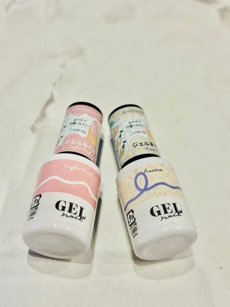 600円BRG ジェルネイル ライトピンク & 9 オーロラ 15mlセット
