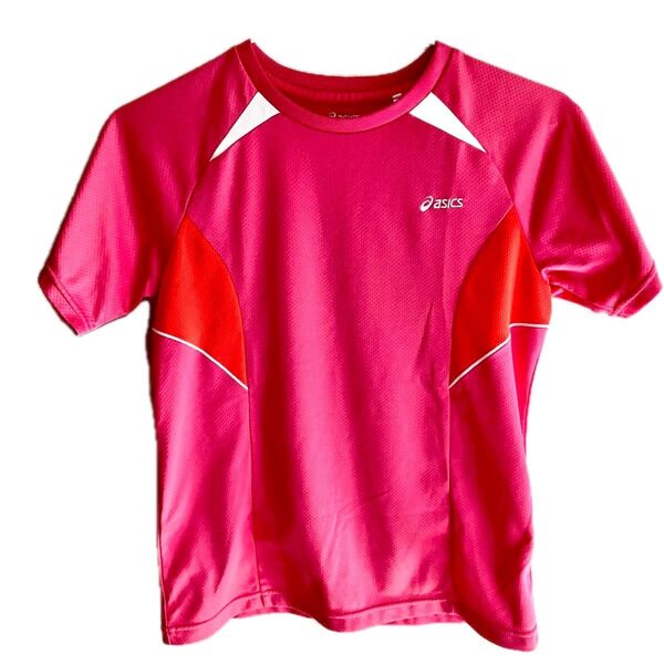 asics ランニングTシャツ スポーツウェア トレーニングウェア レディース ピンク Lサイズ CLIMACOOL