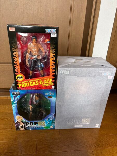 新品未開封 ワンピース POP 白ひげ海賊団 白ひげ マルコ エース セット