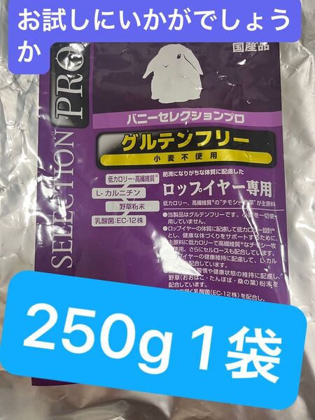 バニーセレクションプロ グルテンフリー ロップイヤー専用 250g1袋