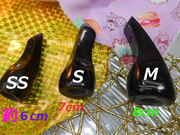 (送料無料)1,790円 沖縄三線専用 水牛丸爪 ss s mサイズからお一つ選択