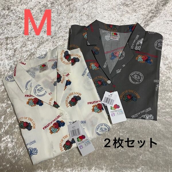 【2枚セット】Mサイズ フルーツオブザルーム アロハシャツ レディース 半袖