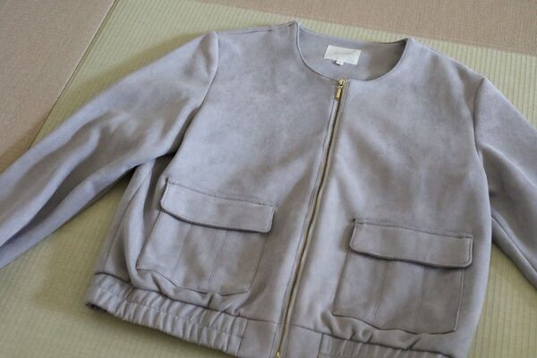 grove*スエードジャケット ノーカラー 長袖