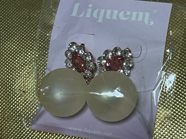 未使用 Liquem リキュエム Daifuku・ピアス(イチゴ)