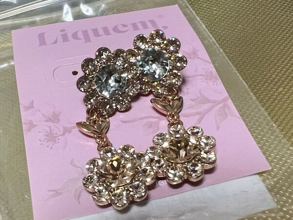 美品 Liquem リキュエム ブルームピアス(spring)