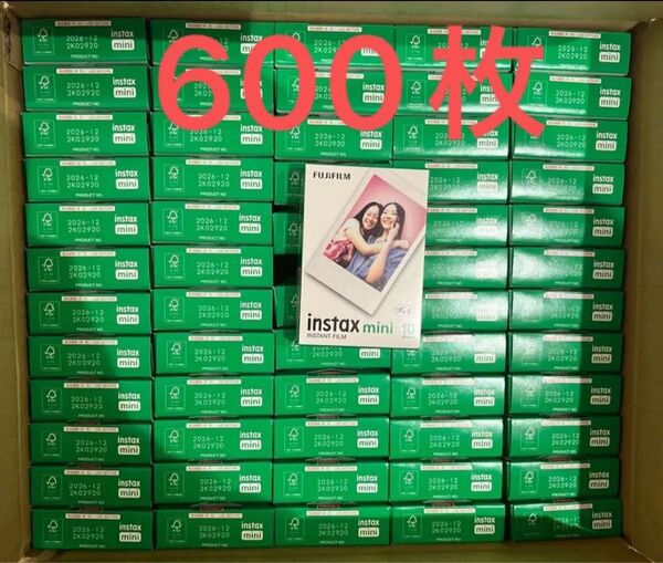 新品未開け!FUJIFILM instax mini チェキ フイルム 10枚x60個セット600枚