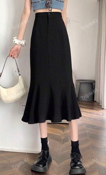 【SHEIN】マーメイドスカート ブラック Sサイズ