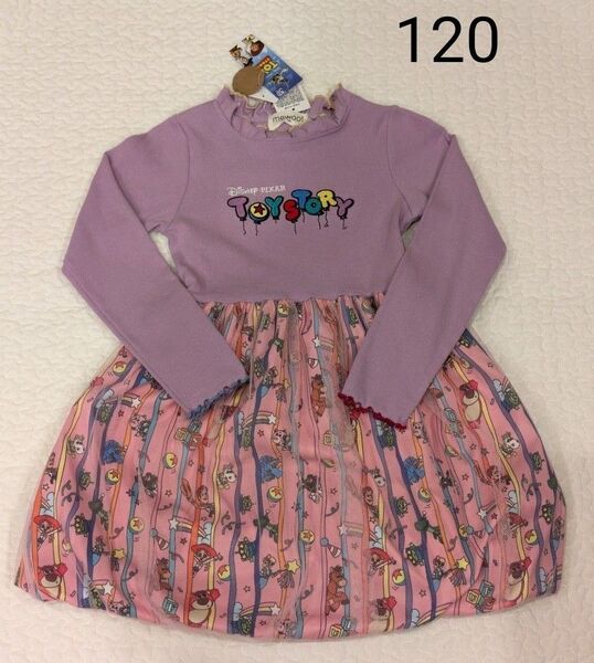 【新品】しまむら shoko mewoo! トイストーリー バルーンワンピース 120