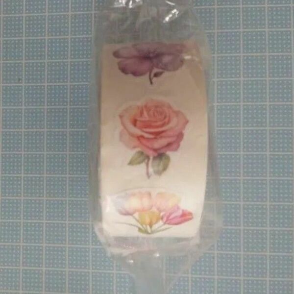 ギフトシール ロールシール シール 1ロール 花柄 チューリップ バラ 薔薇