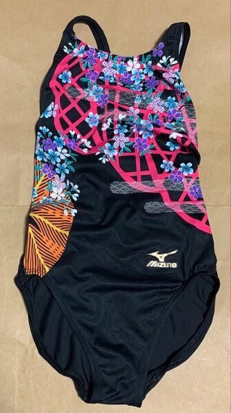 中古 ミズノ マイティライン水着 85EJ-016 うろこ模様 日本製 サイズL