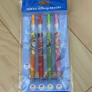 東京ディズニーリゾート ジュースモチーフ ボールペン 4色セット 未使用