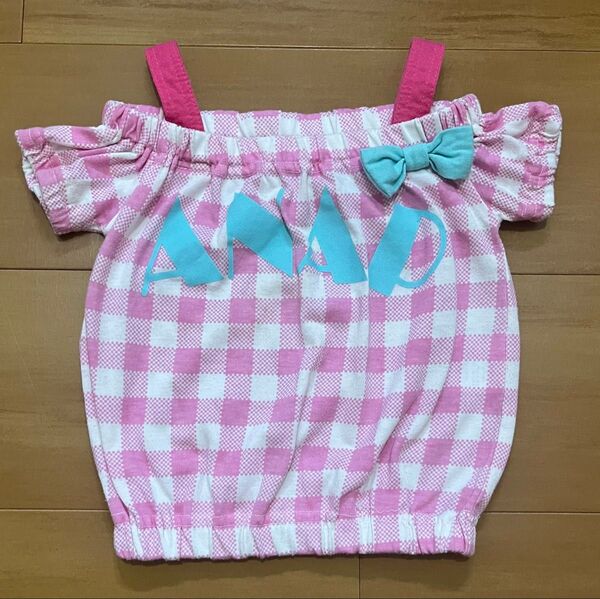 ANAP オフショル Tシャツ 100cm