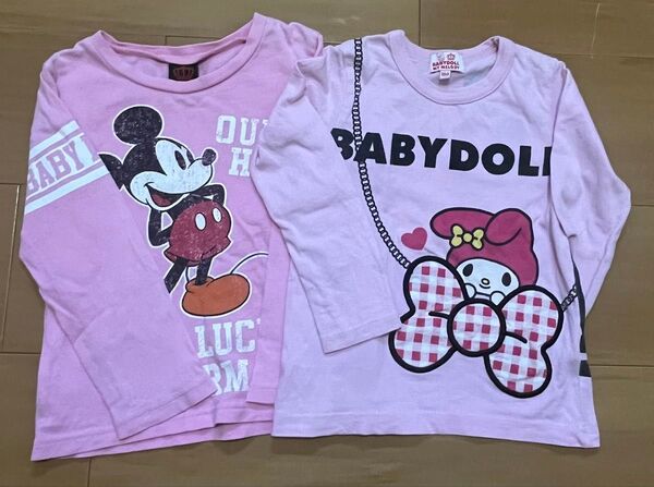 BABYDOLL 長袖Tシャツ 100cm 2枚セット