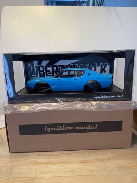 イグニッションモデル 1/18 LBWK ケンメリ ブルー 加藤渉氏愛車 0433 ブルーの初期モデル