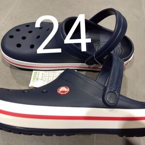 1【激安今だけ】新品タグ付 クロックス メンズ レディースネイビー系 24cm