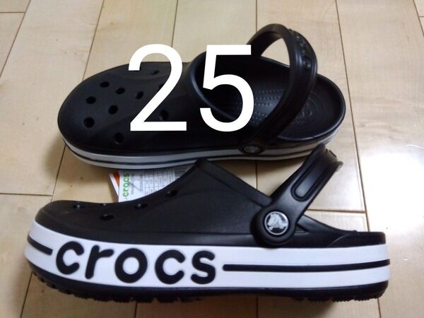 3【大人気早い者勝ち】新品タグ付 クロックスブラック系 メンズ レディース25cm