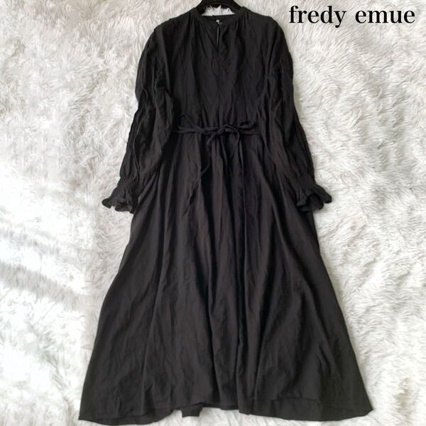 fredy emue フレディエミュ ボレロニットセットワンピース ロングワンピース 38サイズ コットン100 定価1.4万