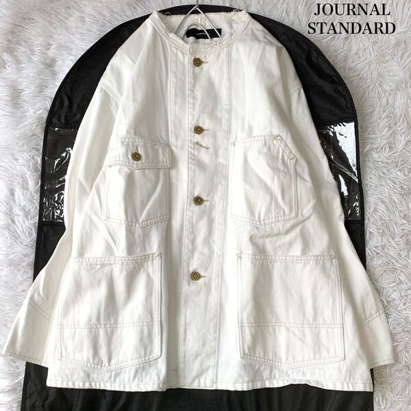 JOURNAL STANDARD ジャーナルスタンダード デニムカバーオール ノーカラージャケット 24年 定価1.6万