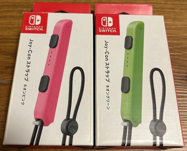 【未使用】 Nintendo Switch Joy-conストラップ ネオンピンク ネオングリーン HAC-014