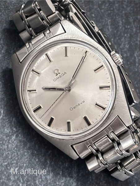 【OH済】メンズ OMEGA オメガ ジュネーブ アンティーク手巻き時計
