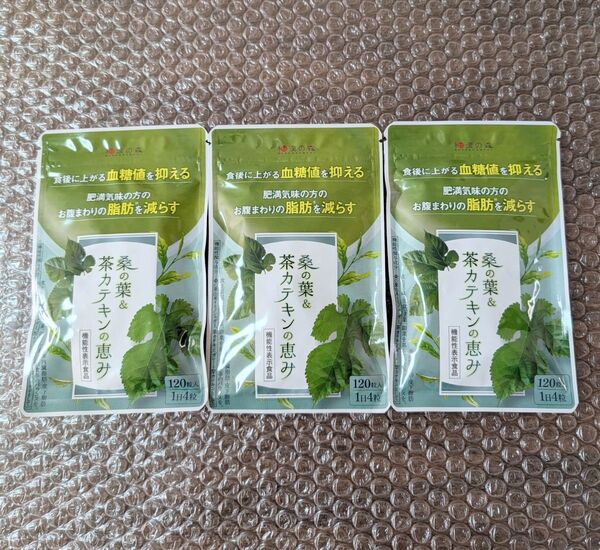 新品 3個セット 和漢の森 桑の葉&茶カテキンの恵み 30日分
