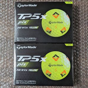 新品 テーラーメイド TP5x pix イエロー 2024年モデル 2ダース