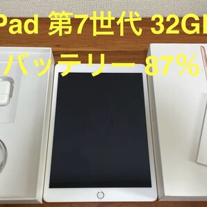 【美品 】iPad 第7世代 Wi-Fiモデル 32GB ゴールド MW762J/A A2197 動作確認済