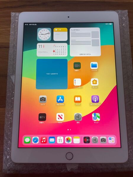 【美品 】 iPad 第6世代 Wi-Fiモデル 128GB ゴールド MRJP2J/A A1893 動作確認済