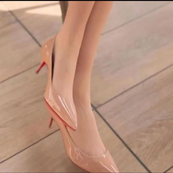 Christian Louboutin クリスチャンルブタン パンスプ23.5 24センチ 8センチヒール