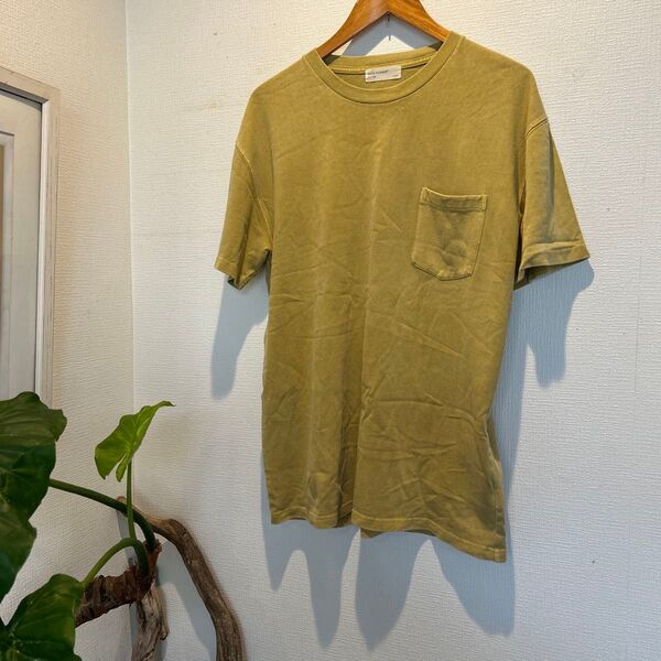 Tシャツ back number 無地 ポケット付き メンズ 古着