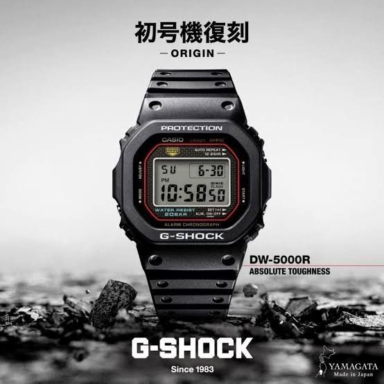 送料無料 新品未使用 CASIO G-SHOCK DW-5000R-1AJF 初代G-SHOCK復刻モデル