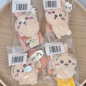 ちいかわ うさぎだらけくじ E賞ぬいぐるみバッジ 4個セット