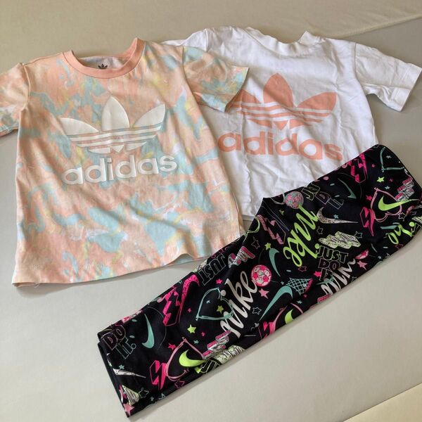 adidas Tシャツ2枚とNIKEレギンスセット