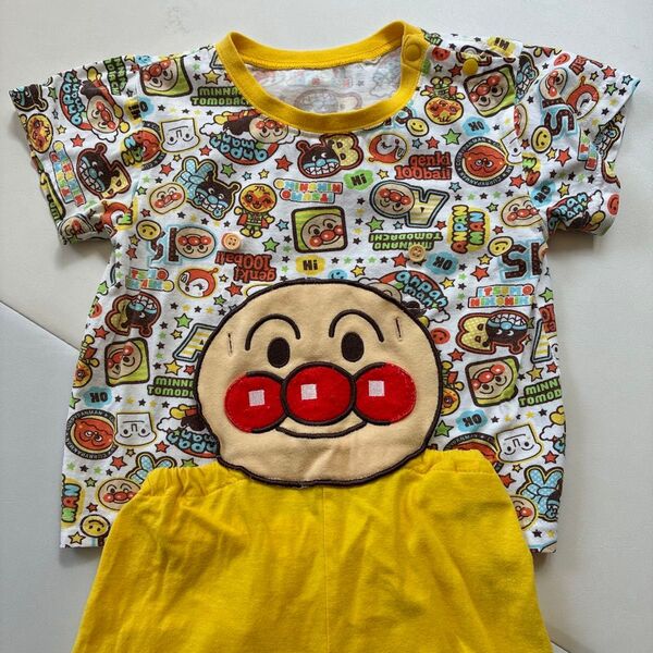 アンパンマン 半袖Tシャツ ズボンセット パジャマ 90