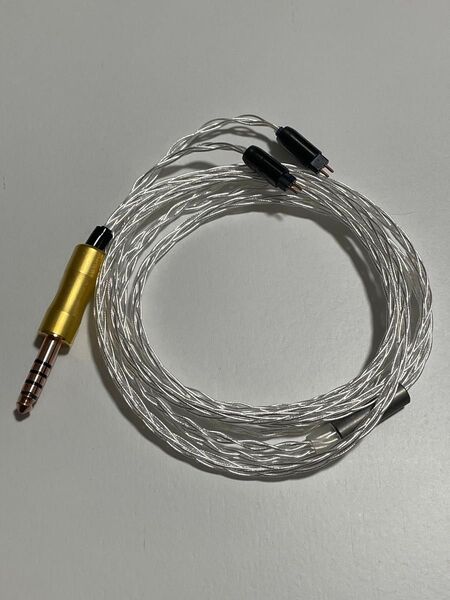 Yuz*Re:cable 絢 2pin 4.4mm トープラCINQBES無垢プラグ&コネクタ仕様