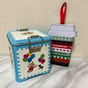 KALDI★カルディ★オリジナルビスケット缶★キャニスター缶★スターバックスコーヒー★小物入れ★空き缶