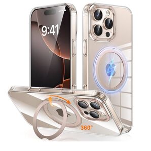 iPhone16 ProMax用ケース Magsafe対応 「クリア・ゴールド」